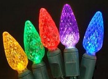 70ct C6 LED Indoor/Outdoor Multi Color Holiday Light Set (Red/Green/Gold/Blue/Purple)