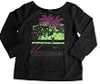 THE BLOOD BROTHERS - Beachvibe - Black Women's / Girls Boatneck Sweatshirt
