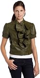 XOXO Juniors Ruffle Front Pleather Jacket