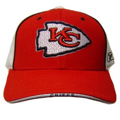 NFL KANSAS CITY CHIEFS RED WHITE REEBOK NEW CAP HAT ADJ