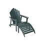 Jack Post Jennings JN-22H Adirondack Chair & Ottoman Painted Green