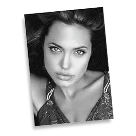 ANGELINA JOLIE - ACEO Sketch Card (Signed by the Artist) #js001