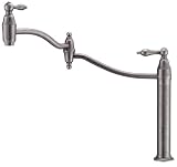 Danze D206040DN Fairmont Deck Mount Single-Handle Pot Filler, Distressed Nickel