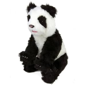 WoWWEe Alive Panda Bear Cub Plush Robotic Toy In Black White by