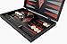 Manopoulos Argento and Black Oak Backgammon Set - Hand Made in Greece