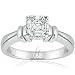 1.50 Ct Asscher Cut Solitaire Diamond Engagement Ring 14K GOLD VVS1 GIA