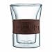 bodum PRESSO シリコンバンド付ダブルウォールグラス 0.2L BR 2個セット 10952-906