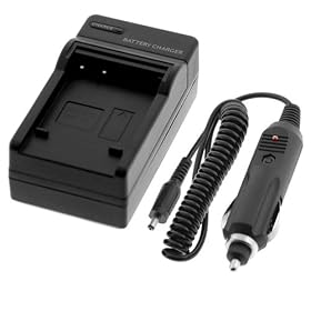 Digital Camera Battery Charger with Car Adapter for Panasonic Lumix DMC-FS15 DMC-FS15A... by GTMax
