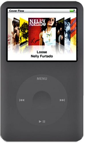 Rix iPod classic 80GB用シリコンケース 液晶保護シート付 ブラック RX-IPS6G80B
