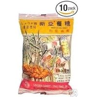 Ting Ting Jehe Chewy Ginger Candy Value 10 Packs - 10x5.25 Oz