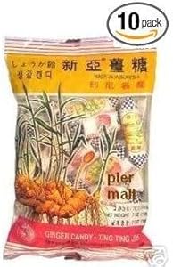 Ting Ting Jehe Chewy Ginger Candy Value 10 Packs - 10x5.25 Oz