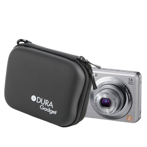 DURAGADGET High Quality Black Camera Case For Panasonic LUMIX DMC-TZ20, TZ18, TZ10, TZ8 & FS16