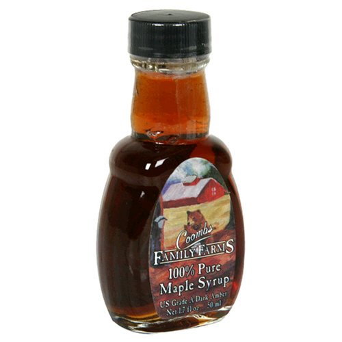 Coombs Family Farms Maple Syrup, US Grade A Dark Amber, 1.7-Ounce Bottles (Pack of 12)