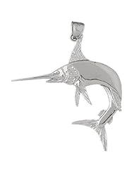 Clevereves 14K White Gold Pendant Marlin 7.8 - Gram(s)