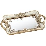 Gilda Soft Pink and Gold Mirrored Tray