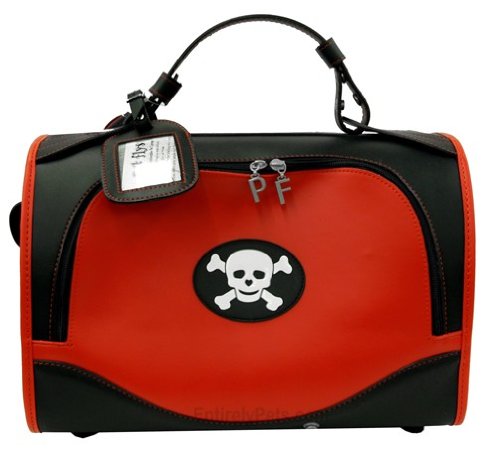 PET FLYS Happy Pirate Skull Carrier - Size: Small