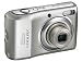 Nikon Coolpix L19 Digital Camera - Bright Silver (8MP, 3.6x Optical Zoom) 2.7 inch LCD