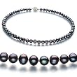 Bliss Black 6-7mm A Freshwater Pearl Necklace 16 inch