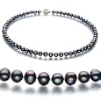 Bliss Black 6-7mm A Freshwater Pearl Necklace 16 inch