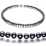 PearlsOnly Bliss Black 6-7mm A Freshwater Pearl Necklace 18 inch