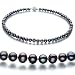 Bliss Black 6-7mm A Freshwater Pearl Necklace 18 inch