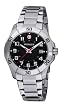 Wenger Men's 70487 Alpine Black Dial Steel Bracelet Watch