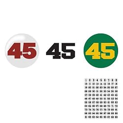 Set of Punch Out Numbers 1-99, 1 Color - Football