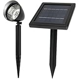 Lithium Battery - 0.5w 50 Lumen High Lumen - MicroSolar 12 LED Spotlight --- Automatically working from dusk to dawn