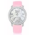 Chopard Happy Diamond Womens Blue Strap White Dial 18K White Gold Diamond Bezel Watch 20/7450-20W