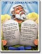 CHARTLET THE TEN COMMANDMENTS
