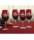 Personalized Christmas Wine Glass Set