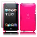 IPOD TOUCH 3 SUPER SLIM FLEX CRYSTAL - HOT PINK WITH SCREEN PROTECTOR PART OF THE QUBITS ACCESSORIES RANGE