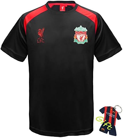 Soccer Kids Liverpool Football Soccer Black Training Kit Kids Youth For 3-14 YRS (9-10 years)