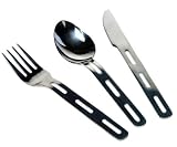 3 Piece Stainless Steel Camping Cutlery Set