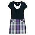 Girls' Xhilaration Short-Sleeve 2-fer Dress - Purple