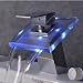 Modern Single Handle Waterfall Bathroom Vanity Vessel Sink LED Faucet, Chrome