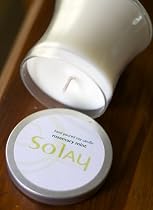 Solay Unscented 100% Soy Pure Candles (9 oz Glass Jar)