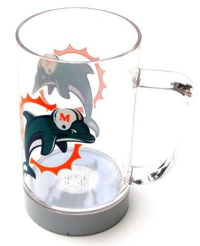 NFL Miami Dolphins Clear Glo Mug