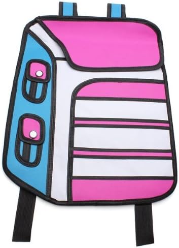 3D Jump Style Cartoon Comics Backpack Schoolbag