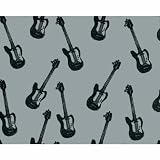 Grey Guitars Microfiber Twin Sheet Set Divatex Gray Sheets
