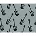 Divatex University Microfiber Sheet Set Full Gray Guitars Grey Sheets