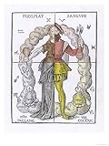 The Four Temperaments, Phlegmatic, Sanguine, Melancholic, Choleric Collections Giclee Poster Print, 9x12