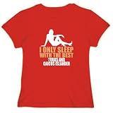 T-Shirt Womens Red  I ONLY SLEEP WITH THE BEST Turks And Caicos Islander  Countries