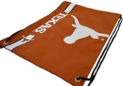 Official National Collegiate Athletic Association Fan Shop Authentic Drawstring NCAA Back Sack (Texas Longhorns)