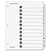 Cardinal OneStep Index System, 12-Tab, Numbered, White, 1 Set (61213)