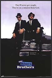 The Blues Brothers (John Belushi Dan Aykroyd) Poster Dry Mounted Wood Framed,.