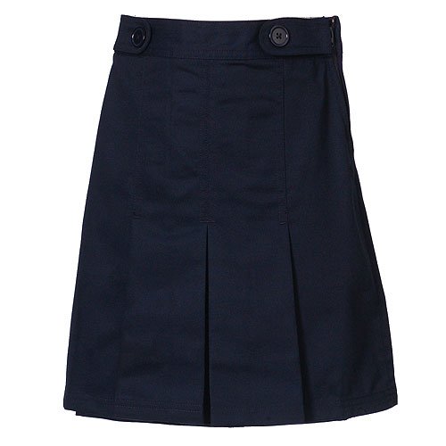 Plus Size Girls School Uniform Navy Pleated Tab Scooter Skirt 8.5-20.5