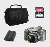 Panasonic Lumix DMC-FZ18 Argent - PACK - Etui Bilora 315 Pro Digital - Batterie Photoprimus CGA-S006 1200mAh- Carte SDHC 4GB Classe 6