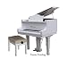 Musical Instruments : Schoenhut Piano Company 49 Key Pro Baby Grand Piano (white)
