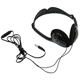 MobileSpec MS70B Black Fold-Up Lightweight Stereo Headphones